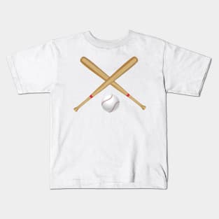 Baseball Bat and Ball Kids T-Shirt